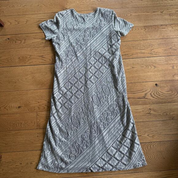 Vintage Georgio Sant Angelo Cocktail Dress SZ 20 Gold Black - Picture 2 of 8